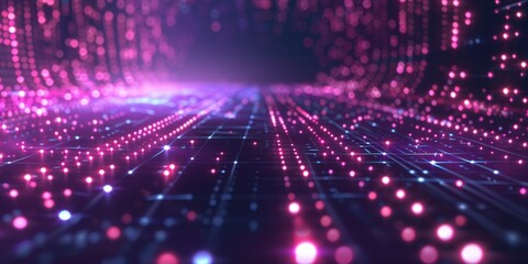 Fototapeta premium A computer generated image of a purple