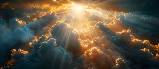 God Light in Heaven Symbolizing Divine Presence and Spiritual Illumination