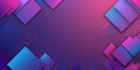 A purple background with a blue square in the middle - stock background.