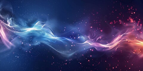 A colorful, swirling galaxy of stars and planets - stock background.