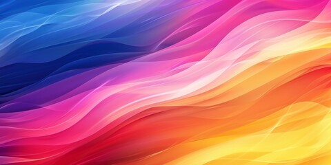 A colorful wave with a yellow stripe - stock background.