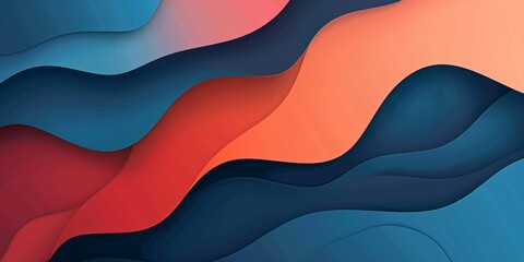 Obraz premium A blue and red wave with a pink background - stock background.