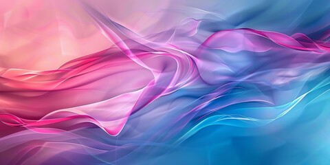 Fototapeta premium A colorful, abstract background with a pink and blue swirl - stock background.