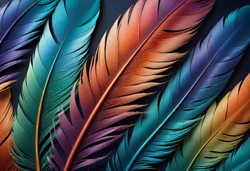 Feather Gradient Background, Background, Gradient, Feather, Colorful, Wallpaper, Abstract, Vibrant, Design, Texture, Pattern, Modern, Decoration, Artistic, Digital, AI Generated