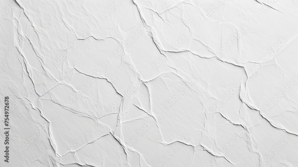 Poster white crumpled paper texture. abstract background and texture for design