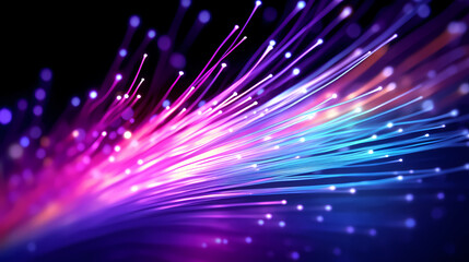 Fototapeta na wymiar Colorful abstract background representing fiber optics and communication over the internet concept