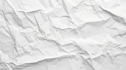 Obraz premium Crumpled paper white background
