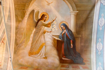 Annunciation. The fresco