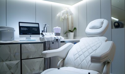 The elegant interior allows clients to relax and enjoy personalized body and skin care treatments provided by experienced dermatologists and massage therapists