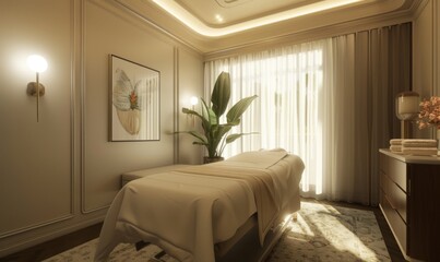 The elegant interior allows clients to relax and enjoy personalized body and skin care treatments provided by experienced dermatologists and massage therapists