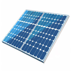 Colorful 3D flat icon of a solar panel