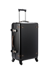 color suitcase isolated on white