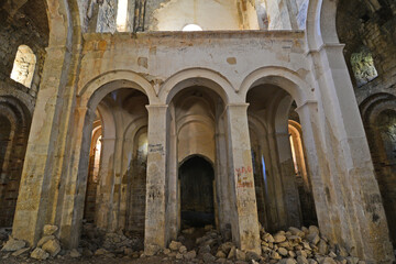 Otkhta Monastery and Church in Yusufeli, Artvin, Turkey, was built by the Georgian King in the 10th century.