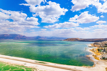 The Dead Sea. The evaporated salt