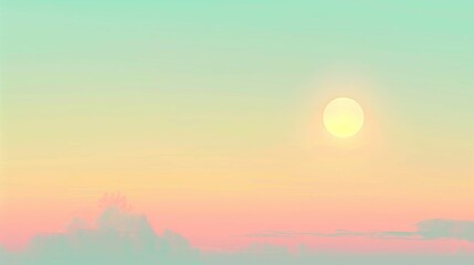 Fototapeta premium Pastel Dawn Light: Perfect Background for Yoga and Mindfulness
