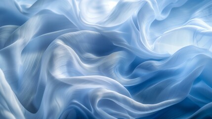 Obraz premium Elegant Blue Silk Fabric Texture – Perfect for Luxury Wedding Themes