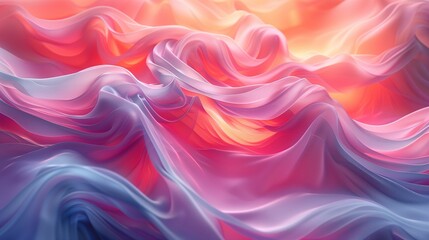 Obraz premium Sophisticated Silk Waves: Fluid Fabric Texture for Fashion Backgrounds