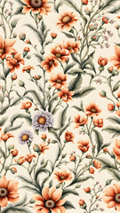 victorian-era-inspired-mini-flower-pattern-background-pen-drawing-style-merged-with-watercolor