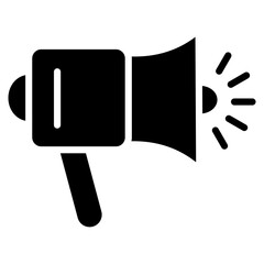 Megaphone Icon Element For Design