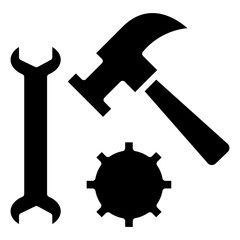 Hammer Icon Element For Design