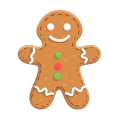 An illustration of a gingerbread man