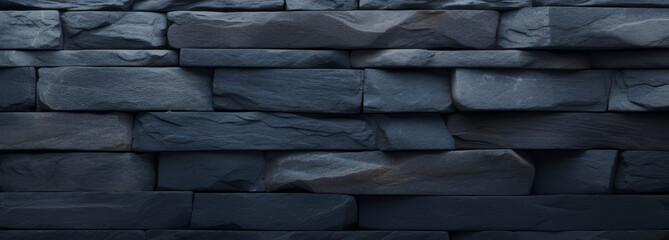 Black slate texture abstract background, wide banner for design projects and online marketing