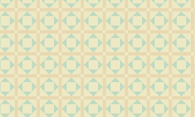 Geometric seamless pattern with colored squares.  Arabic style.