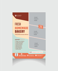 fresh homemade bakery flyer