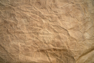 A photo of the texture of crumpled paper.Old wrinkled paper.Vintage sheet for text.