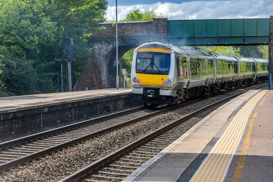 rural passenger train west midlands england uk