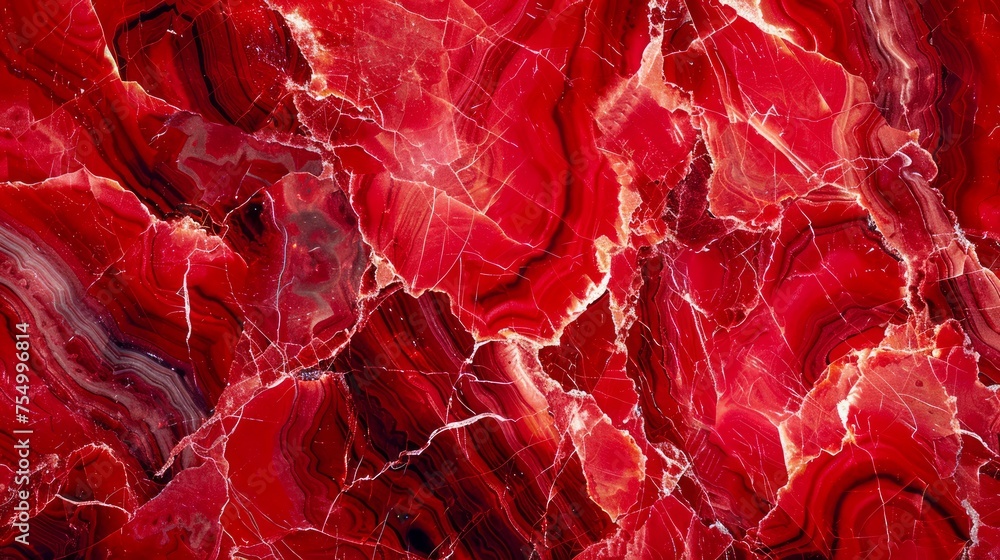 Poster vivid red marble texture background with natural patterns for elegant designs and creative projects