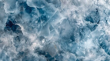 Abstract Blue Ice Texture from Glacier Close-Up for Natural Cold Backgrounds and Frozen Concepts
