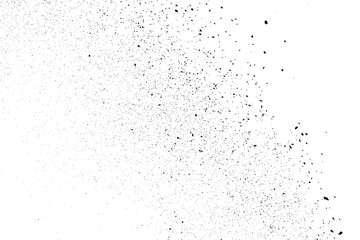 Black texture on white. Worn effect backdrop. Old paper overlay. Grunge background. Abstract pattern. Vector illustration, eps 10	
