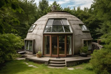 Unique sustainable dome-shaped house