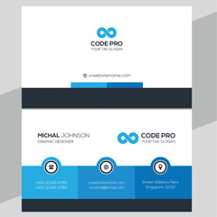 Modern Unique Business Card Design Tamplate