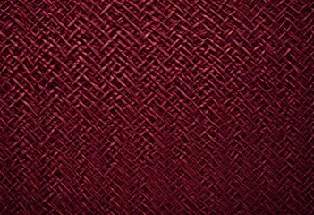 Dark red woven fabric texture background. Closeup-