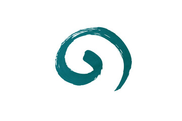 Green watercolor background. Artistic hand paint. Isolated on transparent background.