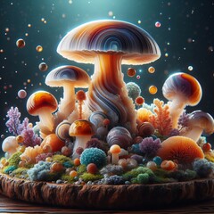 Agate mushroom