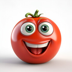 Obraz premium red tomato cartoon