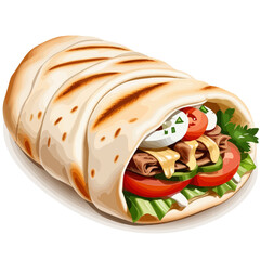 Döner Kebap Yufka Gyros Pita | Mediterranean Fastfood invented in Berlin | Perfect for Dinner, Snack Bar, Food Truck