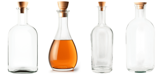 transparent flask without background

