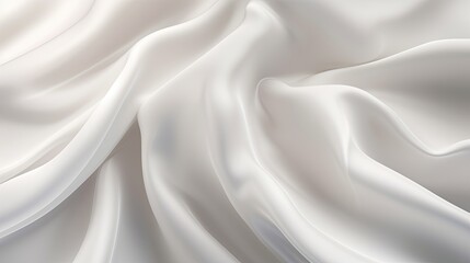 Obraz premium white silk fabric waves background