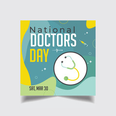 Happy International doctor's day Design Template