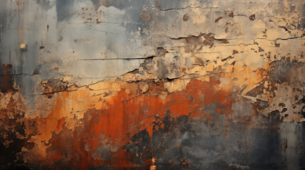 Abstract textured image capturing of peeling paint and rust