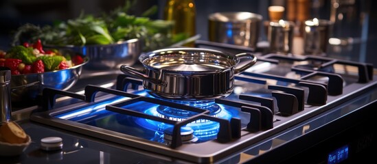 close up of Kitchen cooktop