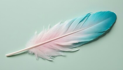 Obraz premium A vibrant background composed of feathers in different colors was created. Ai generate