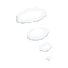 Smoke explosion effect. Hand drawn manga comic effect.