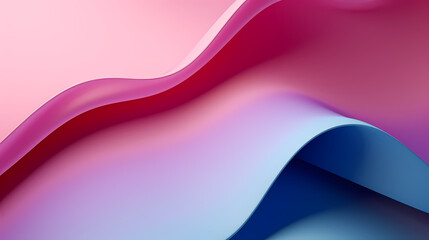 Curved surface with copy space, elegant 3D gradient background