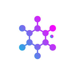 gradient molecule icon 