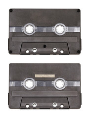 audio cassette isolated on transparent background, PNG clip art.
